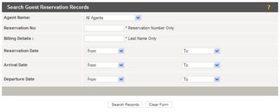 Reservation &ndash; Search